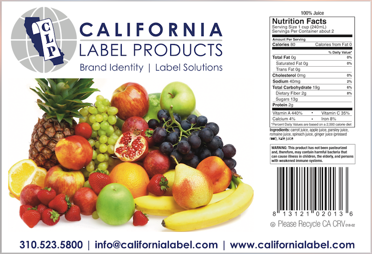 California Label Products Products